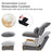 MCombo Accent Recliner Chair with Ottoman, Fabric Couch Bed Chair, Armchair Club Chair, Adjustable Backrest and Headrest, for Living Room Bedroom Office 4055
