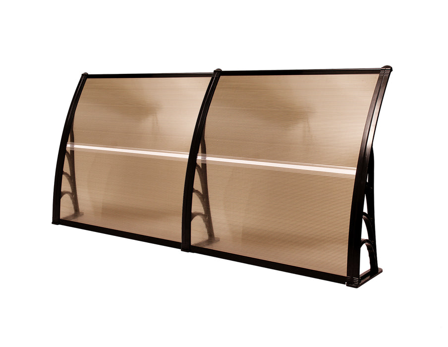 USED of MCombo 40"×40", 40"×80",  40"×120" Window Awning Outdoor Polycarbonate Front Door Patio Cover Garden Canopy 6055-4040/4080/4012