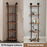 Mcombo Industrial Wall Mount Pipe Shelves, 3/4/5-Tier Corner Shelf with Solid Wood, Corner Bookshelf Display Stand,Metal Standing Bookcase 6090-BS303/404/505/606BRN