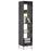 Mcombo tall bookshelf for small spaces, narrow bookcase with adjustable display shelf Seal Brown or Matte White 6090-BS807