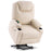 Mcombo Large Dual Motor Power Lift Recliner Chair with Massage and Heat for Elderly Big and Tall People, Infinite Position, USB Ports, Cup Holders, Extended Footrest, Faux Leather 7815