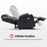 Mcombo Large Dual Motor Power Lift Recliner Chair with Massage and Heat for Elderly Big and Tall People, Infinite Position, USB Ports, Cup Holders, Extended Footrest, Faux Leather 7815
