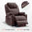 Mcombo Large Dual Motor Power Lift Recliner Chair with Massage and Heat for Elderly Big and Tall People, Infinite Position, USB Ports, Cup Holders, Extended Footrest, Faux Leather 7815