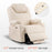 Mcombo Large Dual Motor Power Lift Recliner Chair with Massage and Heat for Elderly Big and Tall People, Infinite Position, USB Ports, Cup Holders, Extended Footrest, Faux Leather 7815
