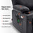 Mcombo Large Dual Motor Power Lift Recliner Chair with Massage and Heat for Elderly Big and Tall People, Infinite Position, USB Ports, Cup Holders, Extended Footrest, Faux Leather 7815
