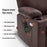 Mcombo Large Dual Motor Power Lift Recliner Chair with Massage and Heat for Elderly Big and Tall People, Infinite Position, USB Ports, Cup Holders, Extended Footrest, Faux Leather 7815