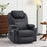 Mcombo Large Dual Motor Power Lift Recliner Chair with Massage and Heat for Elderly Big and Tall People, Infinite Position, USB Ports, Cup Holders, Extended Footrest, Faux Leather 7815