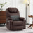 Mcombo Large Dual Motor Power Lift Recliner Chair with Massage and Heat for Elderly Big and Tall People, Infinite Position, USB Ports, Cup Holders, Extended Footrest, Faux Leather 7815