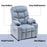 Mcombo Big Kids Recliner Chair with Cup Holders for Boys and Girls Room, 2 Side Pockets, 3+ Age Group,Velvet Fabric 7355/7366