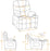 Mcombo Big Kids Recliner Chair with Cup Holders for Boys and Girls Room, 2 Side Pockets, 3+ Age Group,Velvet Fabric 7355/7366