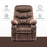 Mcombo Big Kids Recliner Chair with Cup Holders for Boys and Girls Room, 2 Side Pockets, 3+ Age Group,Velvet Fabric 7355/7366