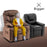 Mcombo Big Kids Recliner Chair with Cup Holders for Boys and Girls Room, 2 Side Pockets, 3+ Age Group,Velvet Fabric 7355/7366