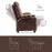 Mcombo Big Kids Recliner Chair with Cup Holders for Boys and Girls Room, 2 Side Pockets, 3+ Age Group,Velvet Fabric 7355/7366