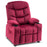 Mcombo Big Kids Recliner Chair with Cup Holders for Boys and Girls Room, 2 Side Pockets, 3+ Age Group,Velvet Fabric 7355/7366