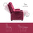 Mcombo Big Kids Recliner Chair with Cup Holders for Boys and Girls Room, 2 Side Pockets, 3+ Age Group,Velvet Fabric 7355/7366