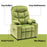 Mcombo Big Kids Recliner Chair with Cup Holders for Boys and Girls Room, 2 Side Pockets, 3+ Age Group,Velvet Fabric 7355/7366