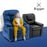 Mcombo Big Kids Recliner Chair with Cup Holders for Boys and Girls Room, 2 Side Pockets, 3+ Age Group,Velvet Fabric 7355/7366