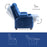 Mcombo Big Kids Recliner Chair with Cup Holders for Boys and Girls Room, 2 Side Pockets, 3+ Age Group,Velvet Fabric 7355/7366