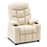 Mcombo Big Kids Recliner Chair with Cup Holders for Boys and Girls Room, 2 Side Pockets, 3+ Age Group,Velvet Fabric 7355/7366