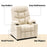 Mcombo Big Kids Recliner Chair with Cup Holders for Boys and Girls Room, 2 Side Pockets, 3+ Age Group,Velvet Fabric 7355/7366