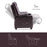 MCombo Big Kids Recliner Chair with Cup Holders for Boys and Girls Room, 2 Side Pockets, 3+ Age Group,Velvet Fabric 7355/7366