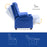 Mcombo Big Kids Recliner Chair with Cup Holders for Boys and Girls Room, 2 Side Pockets, 3+ Age Group,Velvet Fabric 7355/7366