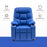 Mcombo Big Kids Recliner Chair with Cup Holders for Boys and Girls Room, 2 Side Pockets, 3+ Age Group,Velvet Fabric 7355/7366