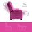 Mcombo Big Kids Recliner Chair with Cup Holders for Boys and Girls Room, 2 Side Pockets, 3+ Age Group,Velvet Fabric 7355/7366