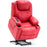 Mcombo Power Lift Recliner Chair with Massage and Heat for Elderly, 3 Positions, 2 Side Pockets and Cup Holders, USB Ports, Faux Leather 7040