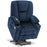 Mcombo Electric Power Lift Recliner Chair with Extended Footrest for Elderly People, 3 Positions, Hand Remote Control, Lumbar Pillow, 2 Cup Holders, USB Ports, 2 Side Pockets, Fabric 7507