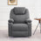 Mcombo Small Power Lift Recliner Chair with Massage and Heat for Short Elderly, Extended Footrest, Hand Remote Control, Side Pockets, and Cup Holders, USB Ports, Fabric 7141