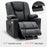 Mcombo Electric Power Lift Recliner Chair with Extended Footrest for Elderly People, 3 Positions, Hand Remote Control, Lumbar Pillow, 2 Cup Holders, USB Ports, Faux Leather 7507