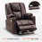 Mcombo Electric Power Lift Recliner Chair with Extended Footrest for Elderly People, 3 Positions, Hand Remote Control, Lumbar Pillow, 2 Cup Holders, USB Ports, Faux Leather 7507