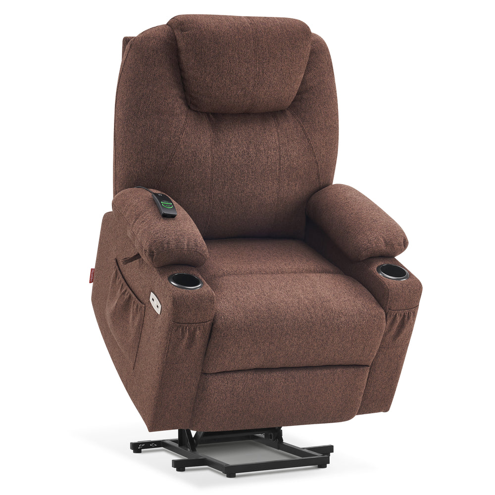 MCombo Large Power Lift Recliner Chair with Massage and Heat for Elderly Big and Tall People, 3 Positions, 7516