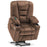 Mcombo Small Power Lift Recliner Chair with Massage and Heat for Short Elderly People, Fabric 7569