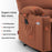 Mcombo Electric Power Lift Recliner Chair Sofa with Massage and Heat for Elderly, Extended Footrest, Hand Remote Control, 2 Side Pockets, Cup Holders, USB Ports, Fabric 7095