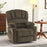 Mcombo Electric Power Lift Recliner Chair Sofa with Massage and Heat for Elderly, Extended Footrest, Hand Remote Control, 2 Side Pockets, Cup Holders, USB Ports, Fabric 7095
