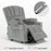 Mcombo Electric Power Lift Recliner Chair Sofa with Massage and Heat for Elderly, Extended Footrest, Hand Remote Control, 2 Side Pockets, Cup Holders, USB Ports, Fabric 7095