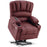 Mcombo Electric Power Lift Recliner Chair Sofa with Massage and Heat for Elderly, Extended Footrest, Hand Remote Control, 2 Side Pockets, Cup Holders, USB Ports, Fabric 7095