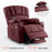 Mcombo Electric Power Lift Recliner Chair Sofa with Massage and Heat for Elderly, Extended Footrest, Hand Remote Control, 2 Side Pockets, Cup Holders, USB Ports, Fabric 7095
