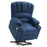 Mcombo Electric Power Lift Recliner Chair Sofa with Massage and Heat for Elderly, Extended Footrest, Hand Remote Control, 2 Side Pockets, Cup Holders, USB Ports, Fabric 7095