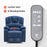 Mcombo Electric Power Lift Recliner Chair Sofa with Massage and Heat for Elderly, Extended Footrest, Hand Remote Control, 2 Side Pockets, Cup Holders, USB Ports, Fabric 7095