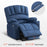 Mcombo Electric Power Lift Recliner Chair Sofa with Massage and Heat for Elderly, Extended Footrest, Hand Remote Control, 2 Side Pockets, Cup Holders, USB Ports, Fabric 7095