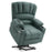 Mcombo Electric Power Lift Recliner Chair Sofa with Massage and Heat for Elderly, Extended Footrest, Hand Remote Control, 2 Side Pockets, Cup Holders, USB Ports, Fabric 7095