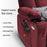 MCombo Electric Power Lift Recliner Chair with Extended Footrest for Elderly People, 3 Positions, Hand Remote Control, Lumbar Pillow, 2 Cup Holders, USB Ports, 2 Side Pockets, Fabric 7507