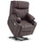 MCombo Small Size Electric Power Lift Recliner Chair Sofa with Massage and Dual Heating, Adjustable Headrest for Elderly People Petite, USB Ports, Extended Footrest, Faux Leather 7111