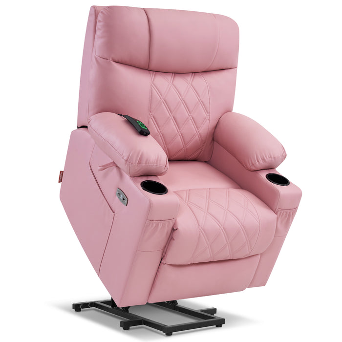 Recliner Lounge Chair for Adult and Elderly, Ergonomic Single Recliner  Sofa, Small Power Recliner Chair with USB Ports, Backrest and Cushion for