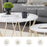 Round Coffee Table Set of 2, End Tables for Living Room, 31.5in and 23.6in Modern Minimalist Tea Tables, Tempered Glass Accent Tabletop with Gold Metal Frame Legs (6090-DIAMON-S86GL/WG)