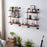 MCombo Industrial Pipe Shelving Wall Mounted, 63in Rustic Metal Floating Shelves, Solid Wood Book Shelves,Wall Shelf Unit Bookshelf Hanging Wall Shelves,Farmhouse Kitchen Bar Shelving(3 Tier),6090-Koala-K22,6090-Caber-C4