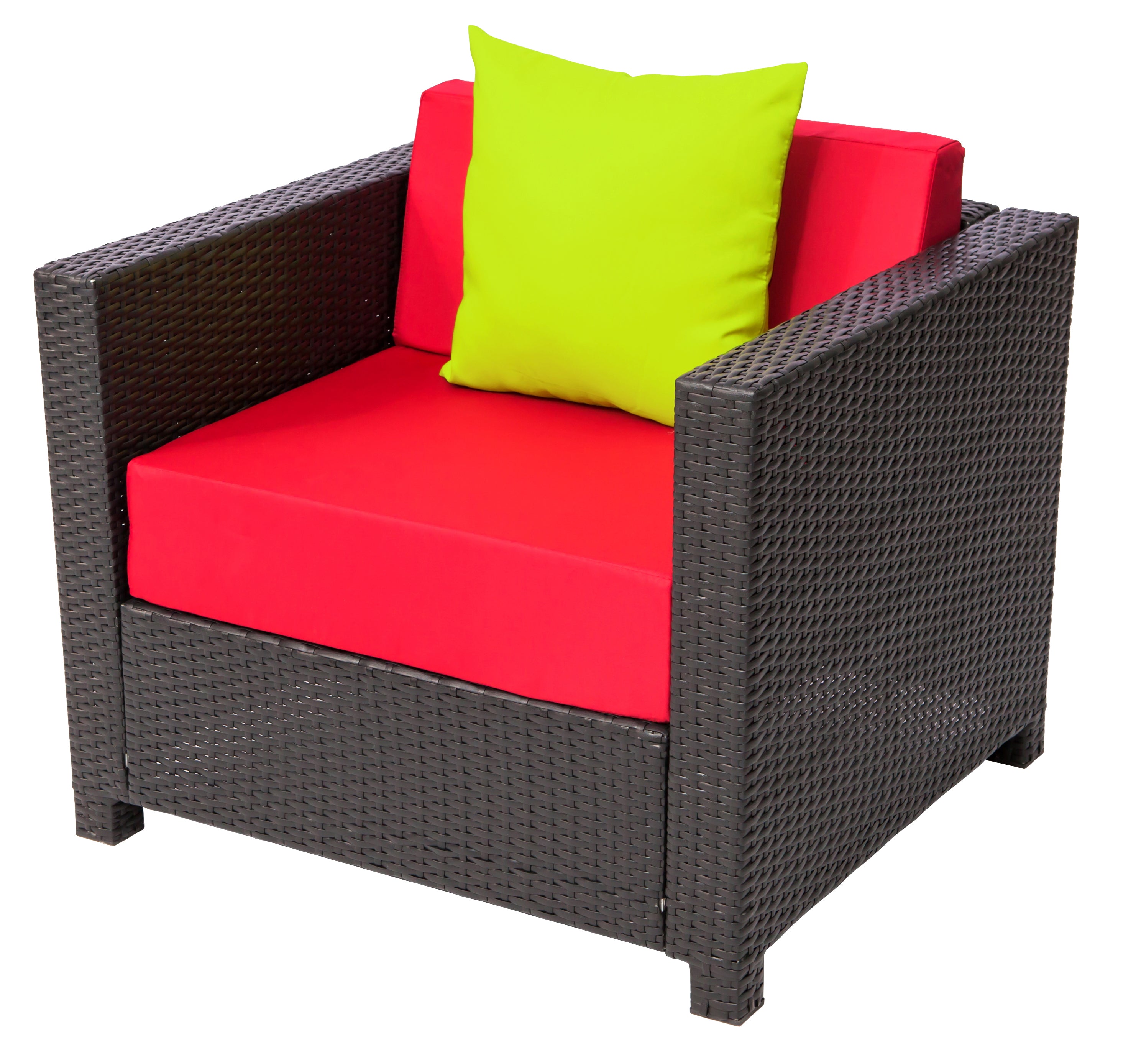 Patio Wicker Furniture Sectional Set, 6080-DIY-RD